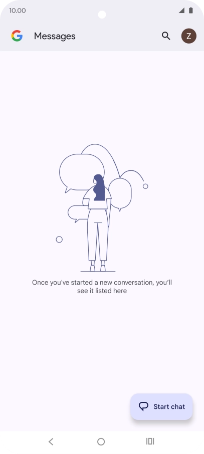 Press the profile icon.