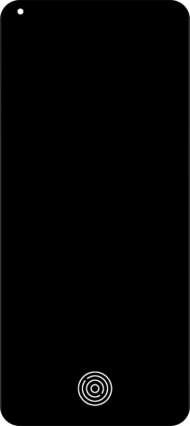 Place your finger on the fingerprint sensor to unlock your phone.