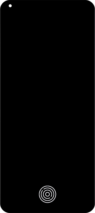 Place your finger on the fingerprint sensor to unlock your phone.