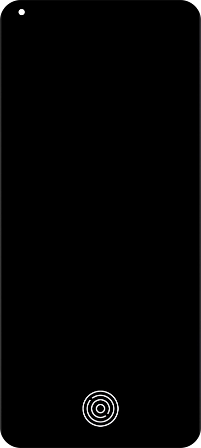 Place your finger on the fingerprint sensor to unlock your phone.