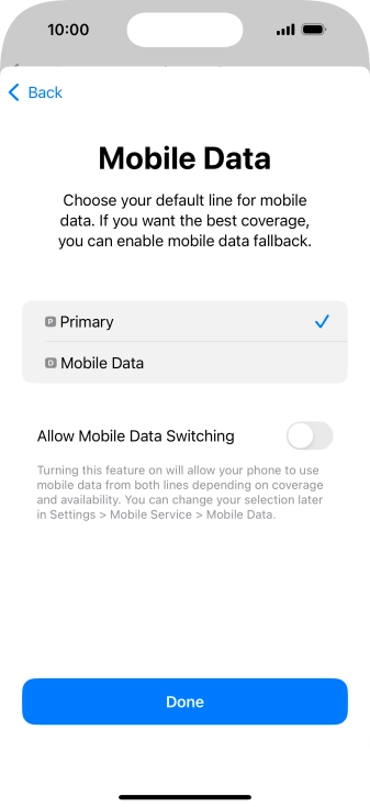 Press the indicator next to Press the indicator next to