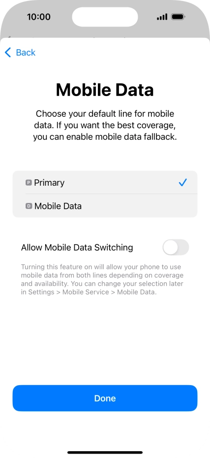 Press the indicator next to Press the indicator next to