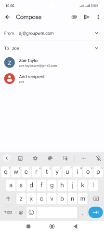 Press the required contact. Press the required contact.