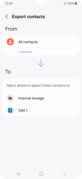 Press the name of the SIM.