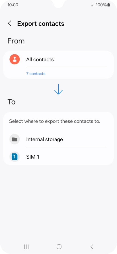 Press the name of the SIM.