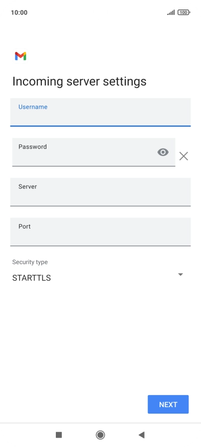 Press the field below 