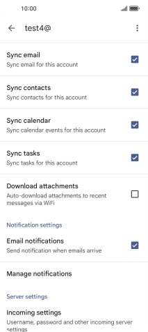 Press the field next to 