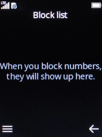 Press the Left selection key.