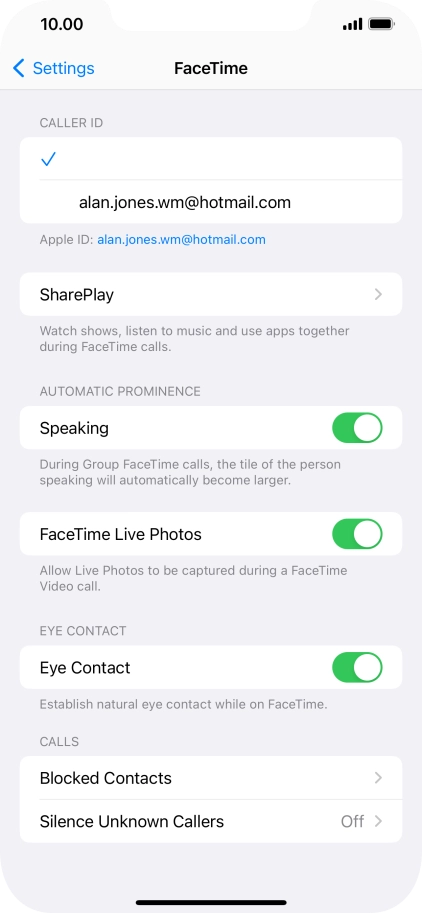 Press SharePlay.