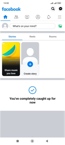Press the text input field.