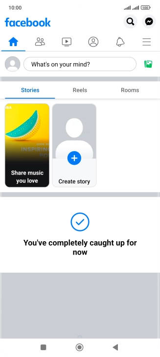 Press the text input field.