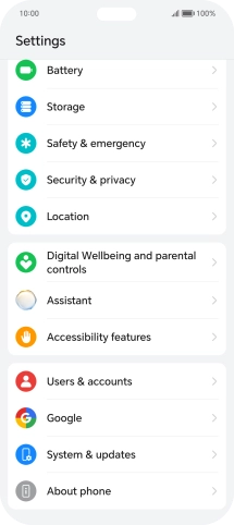 Press Users & accounts.