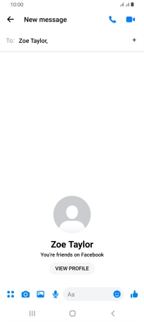 Press the text input field. Press the text input field.