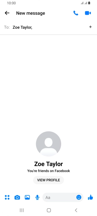 Press the text input field. Press the text input field.