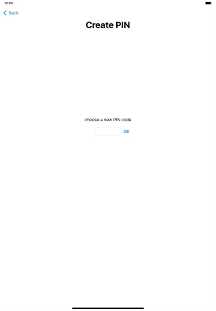 Key in a new four-digit PIN and press OK.
