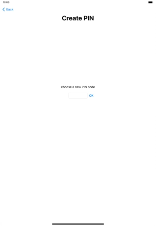 Key in a new four-digit PIN and press OK.