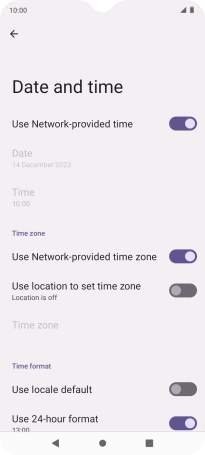 Press the Home key to return to the home screen.
