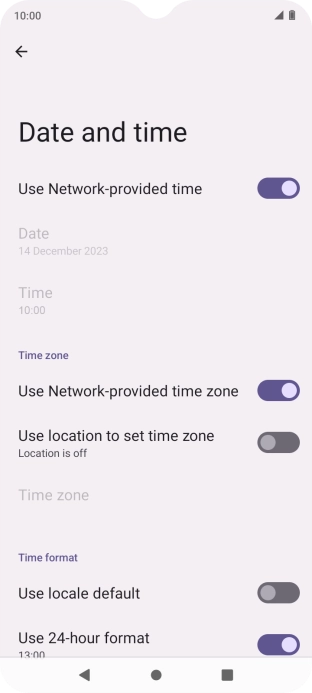 Press the Home key to return to the home screen.