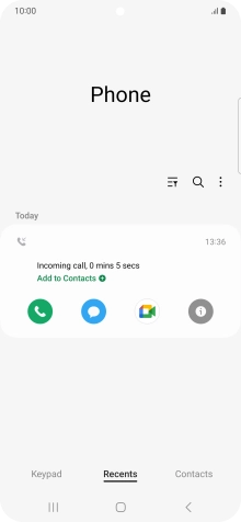 Press the info icon.