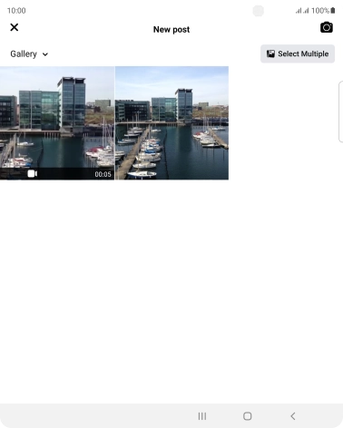 Press the required picture or video clip.