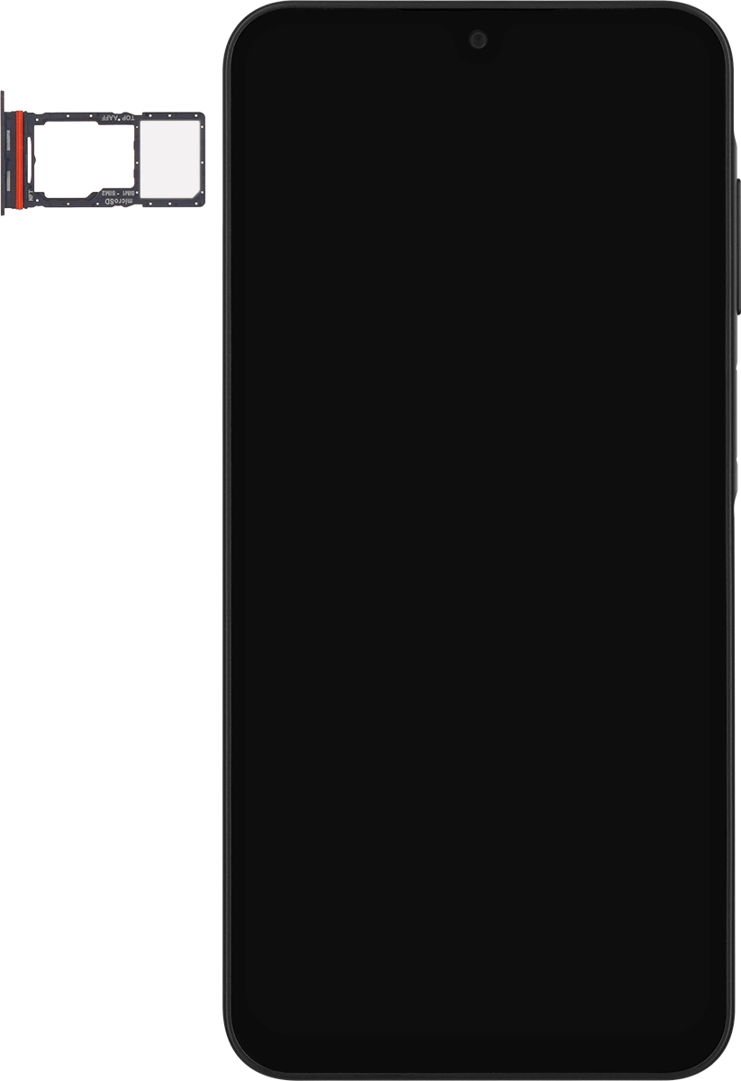 Turn the memory card so the angled corner of the memory card matches the angled corner of the memory card holder and place the card in the holder.