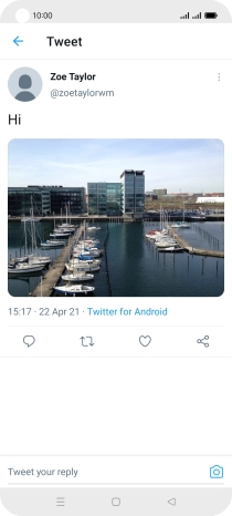 Press the text input field.