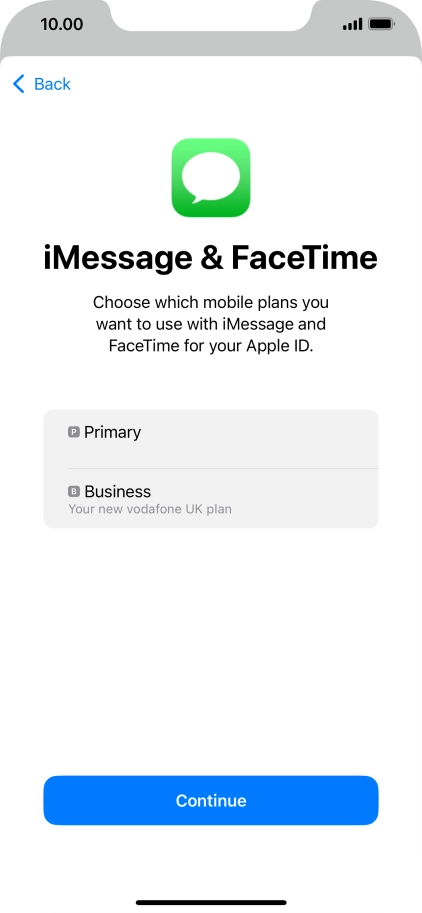 Press the required price plan.