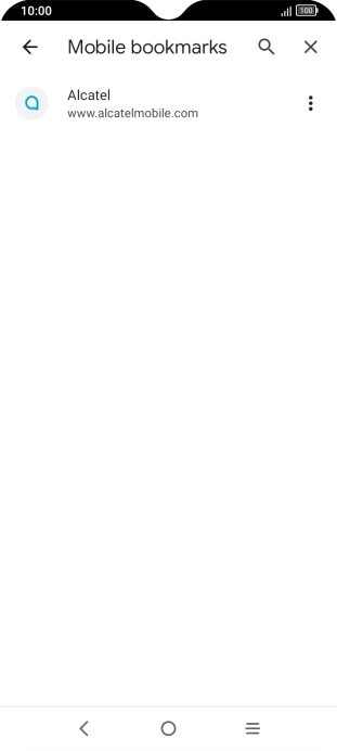 Press the required bookmark.