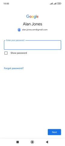 Press the field below 