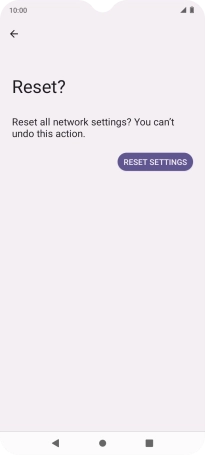 Press RESET SETTINGS.
