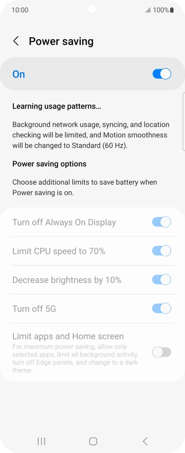Press the Home key to return to the home screen.