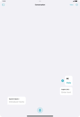 Press the menu icon.