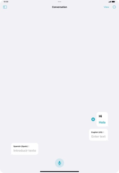 Press the menu icon.