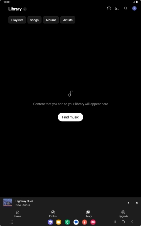 Press the drop down list.