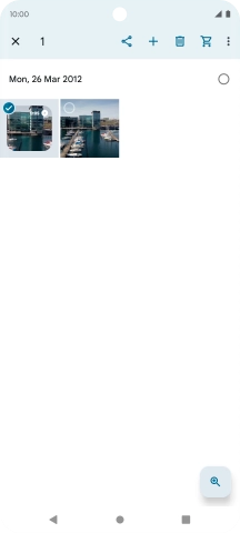 Press the required pictures or videos.