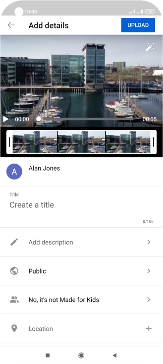 Press the field below 