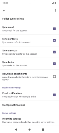 Press the field next to 