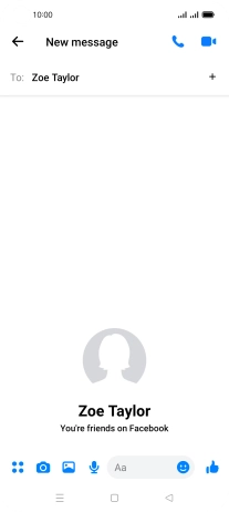 Press the text input field.