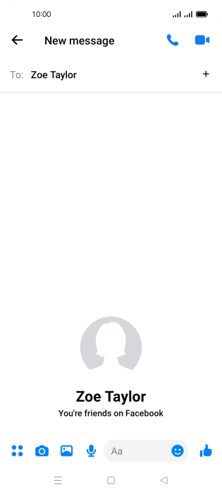 Press the text input field.