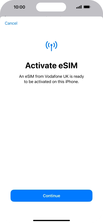 Press Continue. Press Continue.