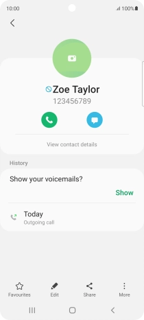 Press the Home key to return to the home screen.
