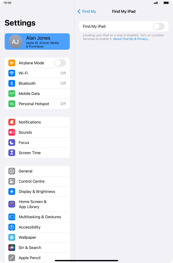 Press the indicator next to Press the indicator next to