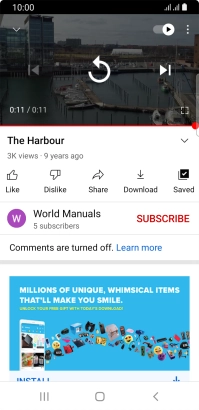 Press the Home key to return to the home screen.