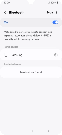 Press the Home key to return to the home screen.