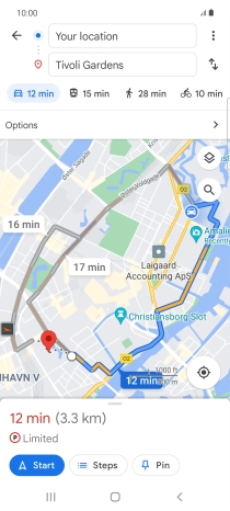 Press the required mode of transportation. Press the required mode of transportation.