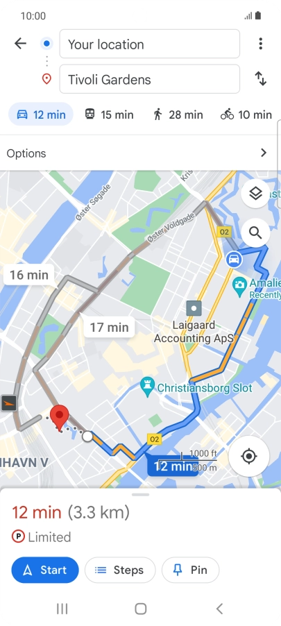 Press the required mode of transportation. Press the required mode of transportation.