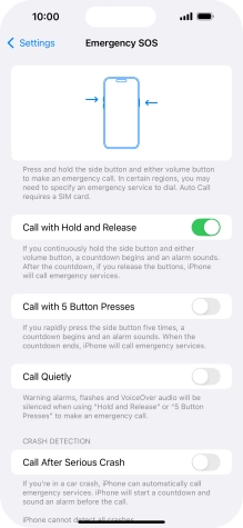 Press the indicator next to Press the indicator next to