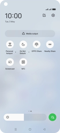 Press NFC to turn the function on or off.