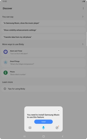 Press the Home key to return to the home screen.