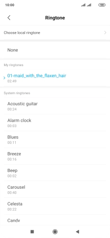 Press the Home key to return to the home screen.